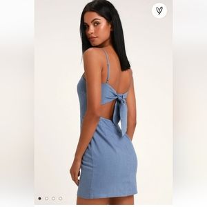 Lulu's Blue denim style mini dress